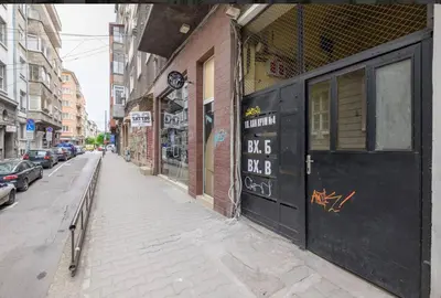 an empty street in a city with a building at Han Krum 2 Bedroom Central Flat in Sofia