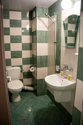 a bathroom with a toilet and a sink at Matsurev Han in Bansko