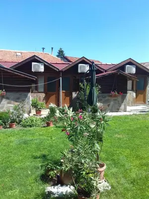 a house with a garden with a plant in the yard at Къща Момина сълза in Sapareva Banya