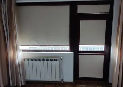 a window with a radiator in a room at Family 2 bed Apartment in Bansko in Bansko