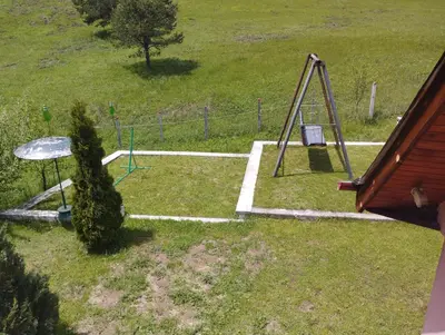 an aerial view of a park with a swing set at Tolem in Borino