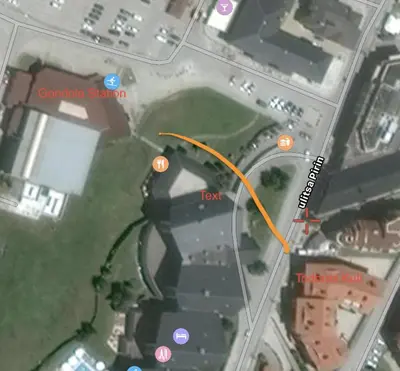 a map of a parking lot with a freeway at Gondola Flat Number 5 in Bansko