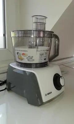 a food processor sitting on top of a counter at Apartment Sagittarius in Kyustendil