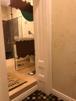 a bathroom with a sink and a tub in a room at Come inn - 24h Self Check-in in Sofia
