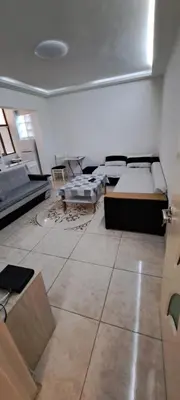 a large room with several beds and a room with at lux in Plovdiv