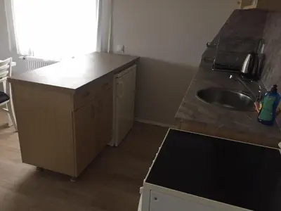a kitchen with a sink and a counter top at Комплекс Кали, к.к. Цигов Чарк in Tsigov Chark