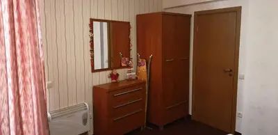 a bathroom with a washing machine and a mirror at Snow magic Grand Monastery in Pamporovo