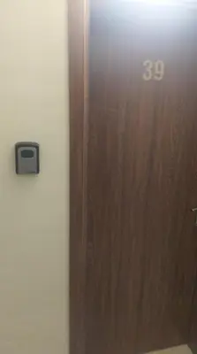a door with the number on it in a room at Elitsa Apartment in Pamporovo