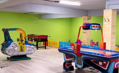 a room with a play room with a play equipment at Thermal Camping Velingrad in Velingrad