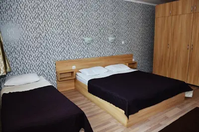 a bedroom with two beds in a room at Aparthotel Forest Nook in Pamporovo