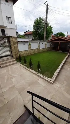 a view of a yard of a house at Къща за гости Чечев in Sapareva Banya