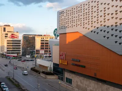 a view of a building in a city at Paradise Center Premium Suite 1 in Sofia
