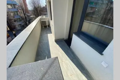 a view of a balcony of a building at LUX 1BD/1BA City Center Apartment in Blagoevgrad