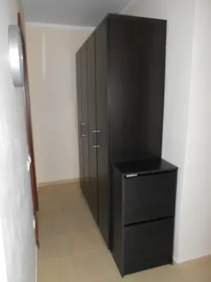 a room with a black locker and a black cabinet at VALENTINA`S STUDIO in 