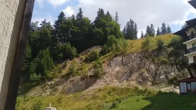 a view of a mountain from a building at Snow Dreams 1 Grand Monastery in Pamporovo
