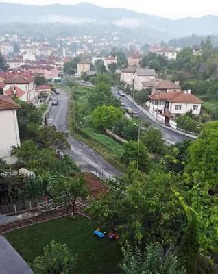 a view of a street in a small town at Stylish loft studio with great view to Ardino in Ardino