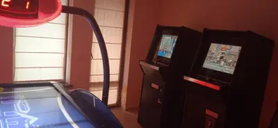 a room with two video games and a room with a car at Ски студио Снежанка в Грийн лайф Пампорово in Pamporovo