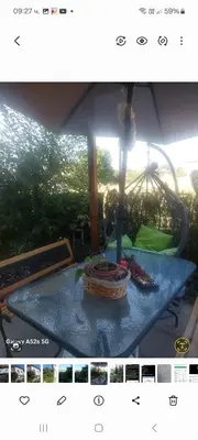 a picture of a table with a basket on it at Al Colosseo in Zvŭnichevo