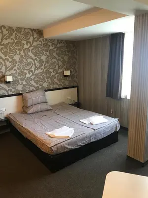 a bedroom with a large bed in a room at Casa Blanca in Sofia