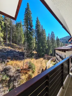 a view from the balcony of a house at Родопски Рай in Pamporovo
