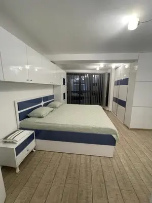 a bedroom with a large bed in a room at Emily & Nasi in Plovdiv