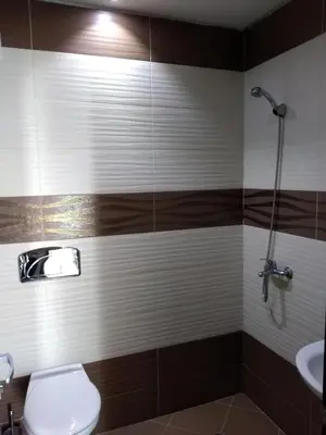 a bathroom with a toilet and a sink at Sveti Nikola Villas near Borovets in Shiroki Dol