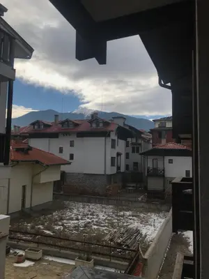 a view from a window of a city with buildings at Marina Apartments - One Bedroom in Bansko