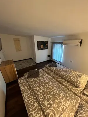 a bedroom with a large bed in a room at The rainbow 4 in Sofia