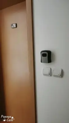 a door with a box on the side of it at Apartment Sam in Grand Monastery in Pamporovo