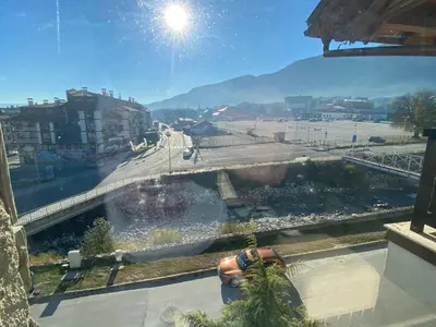 a view of a river from a building at The Tower - Lovely apartment @ Bansko Royal Towers in Bansko