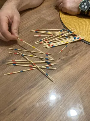 a pile of colored pencils on a table at Studio Stankovic Royal Towers 326 in Bansko