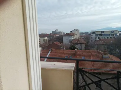 a view of a city from a balcony at One Bedroom Apartment 37- Trakia 54 А in Plovdiv