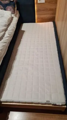a mattress on a bed in a room at Apartmanica Double room apartment 101-12, with AC, big terrace, St Ivan Rilski 4 star SPA Resort, Bansko in Bansko
