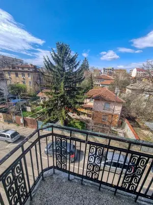 a view of a city from a balcony at Cozy Apartment in Sofia Center in Sofia