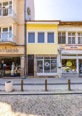 a street in a city with buildings at Private House in the Center of Plovdiv in Plovdiv