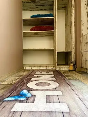 an empty room with a on the floor at Kiki Home in Blagoevgrad